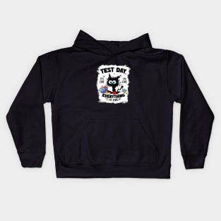 Funny Test Day Everything Is Fine Stressed Student Kids Hoodie